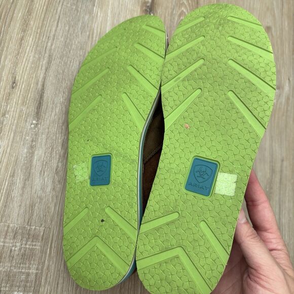 Ariat Shoes Womens Size 9.5 B Cruiser Brown Leather Slip On Loafer - Picture 5 of 7